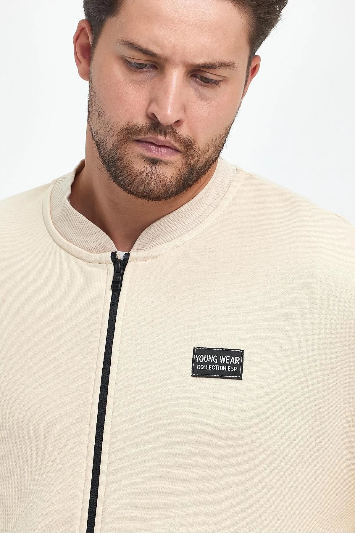 Erkek Rahat Kalıp Uzun Kollu Kolej Ceket