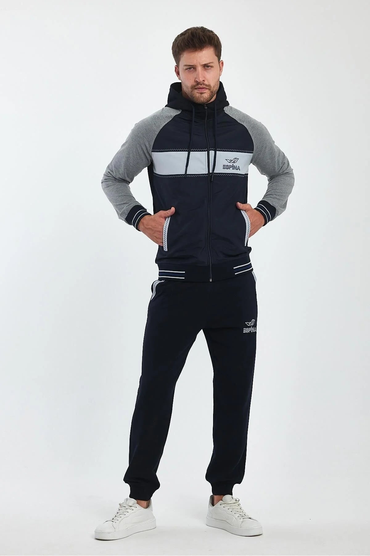 Erkek Kapüşonlu Spor Eşofman Takımı