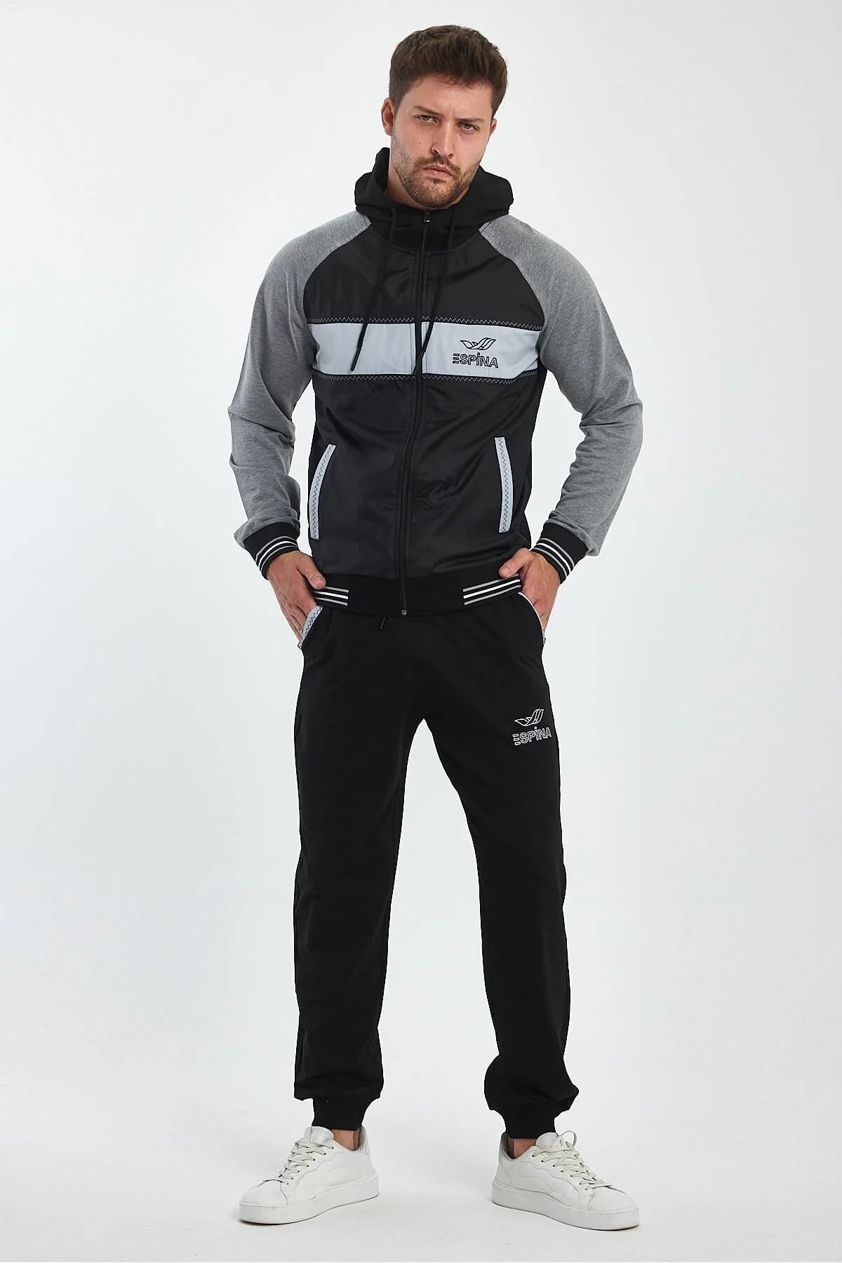 Erkek Kapüşonlu Spor Eşofman Takımı