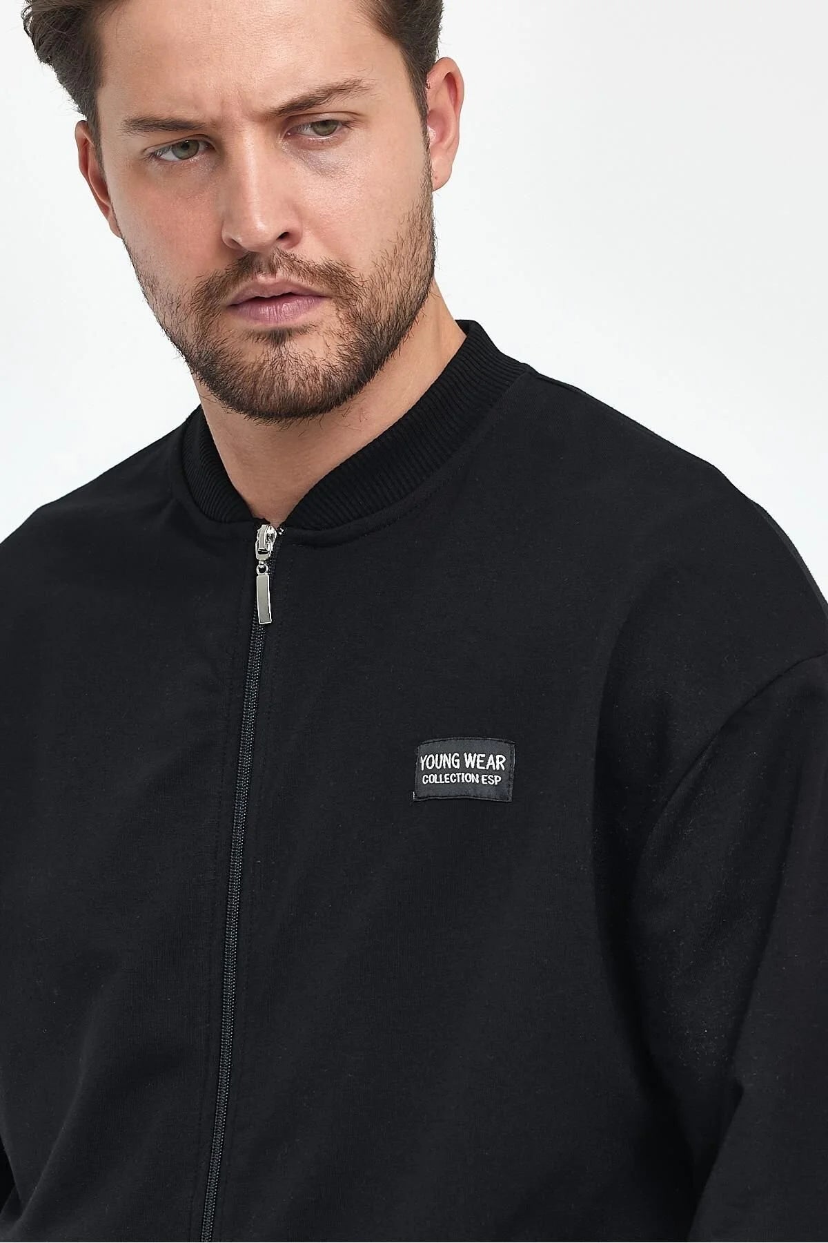 Erkek Rahat Kalıp Uzun Kollu Kolej Ceket