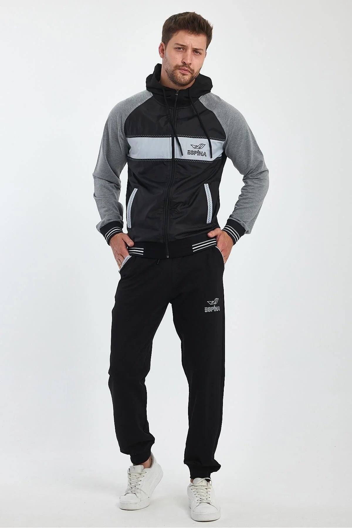 Erkek Kapüşonlu Spor Eşofman Takımı