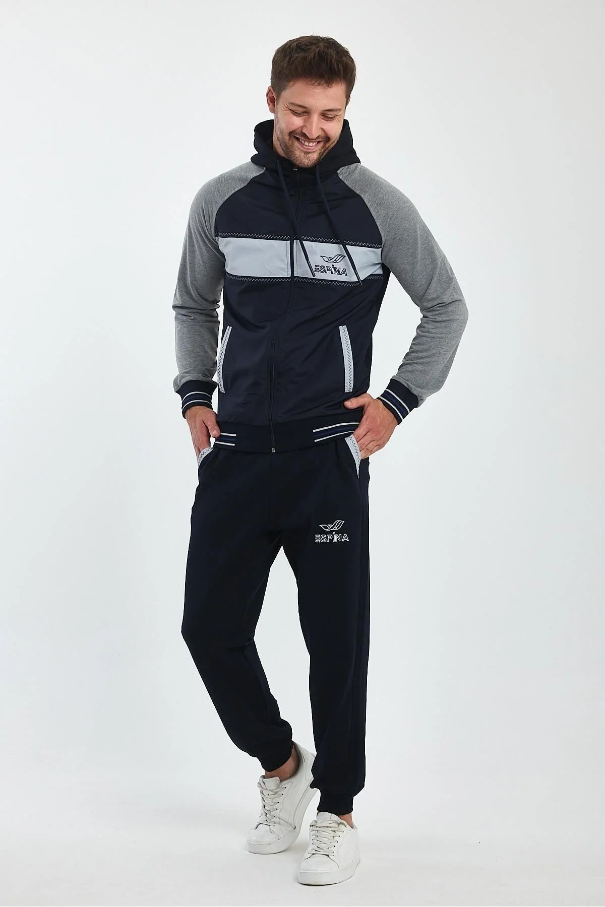 Erkek Kapüşonlu Spor Eşofman Takımı