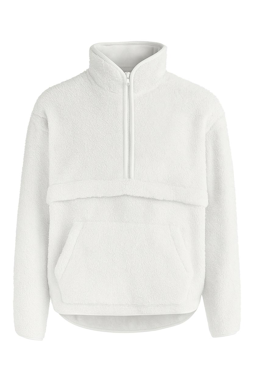 Kadın Peluş Fermuarlı Sweatshirt