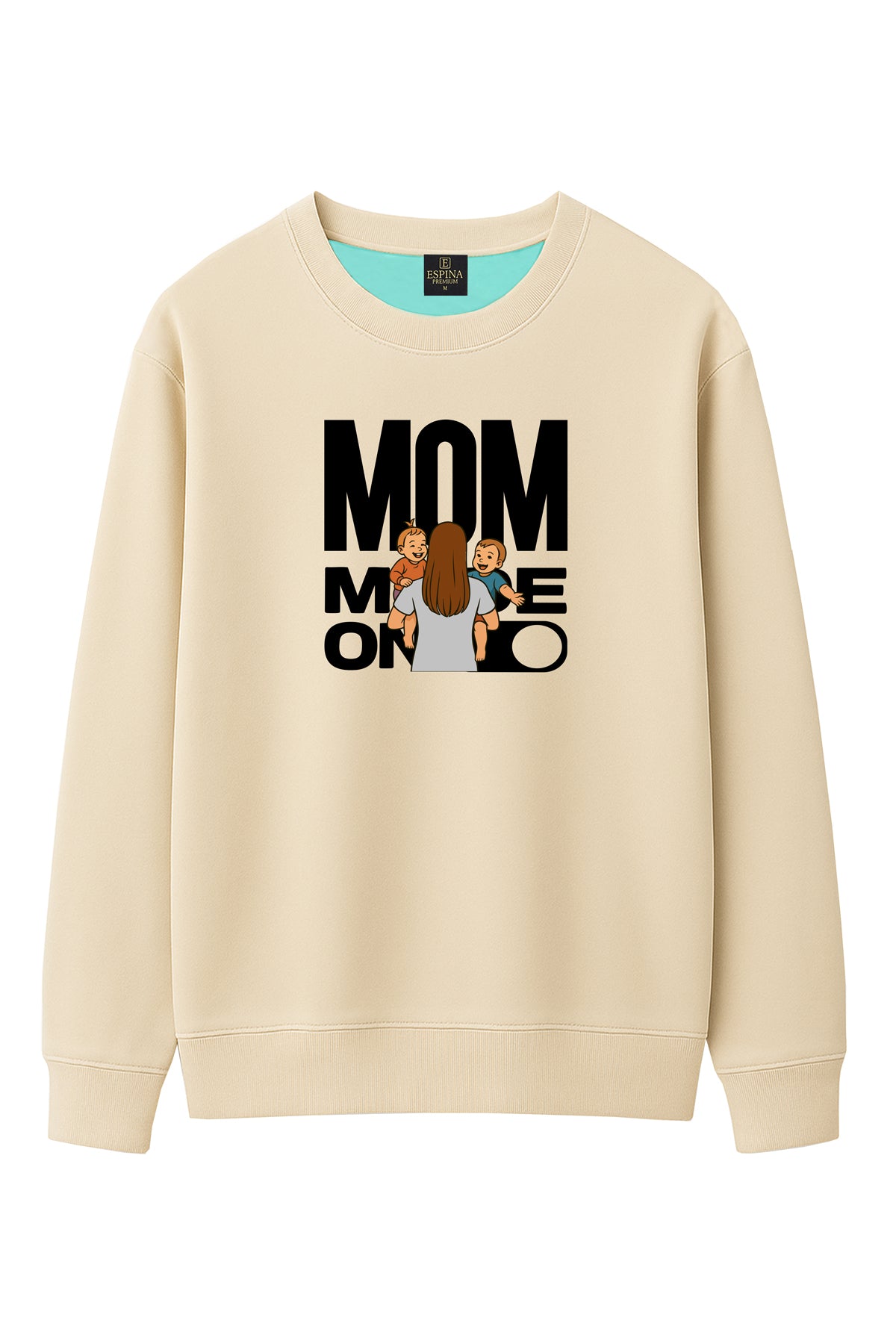 Regular Dad Mode On 2 Çocuklu Baskılı Sweatshirt