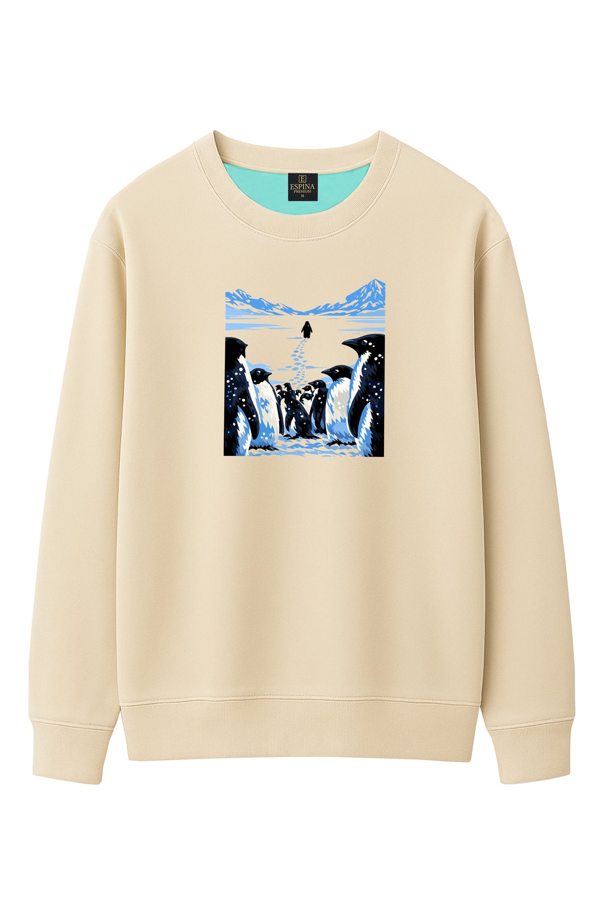 Penguen Baskılı Sweatshirt