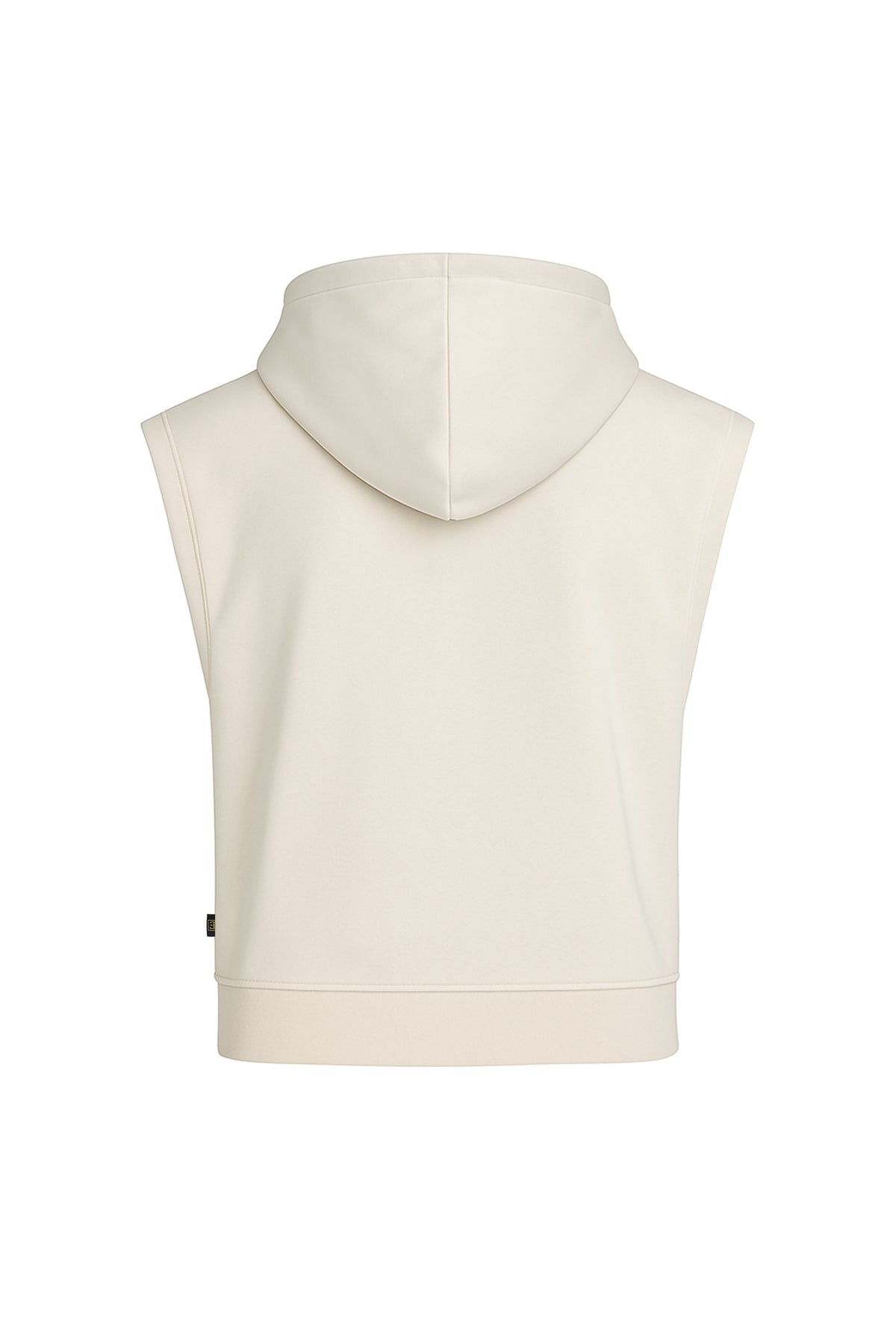 Kolsuz Kapüşonlu Fermuarlı Basic Sweat Yelek