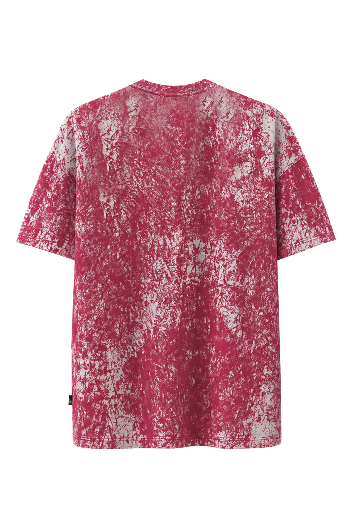 Batik Desenli Oversize Kısa Kollu Tişört
