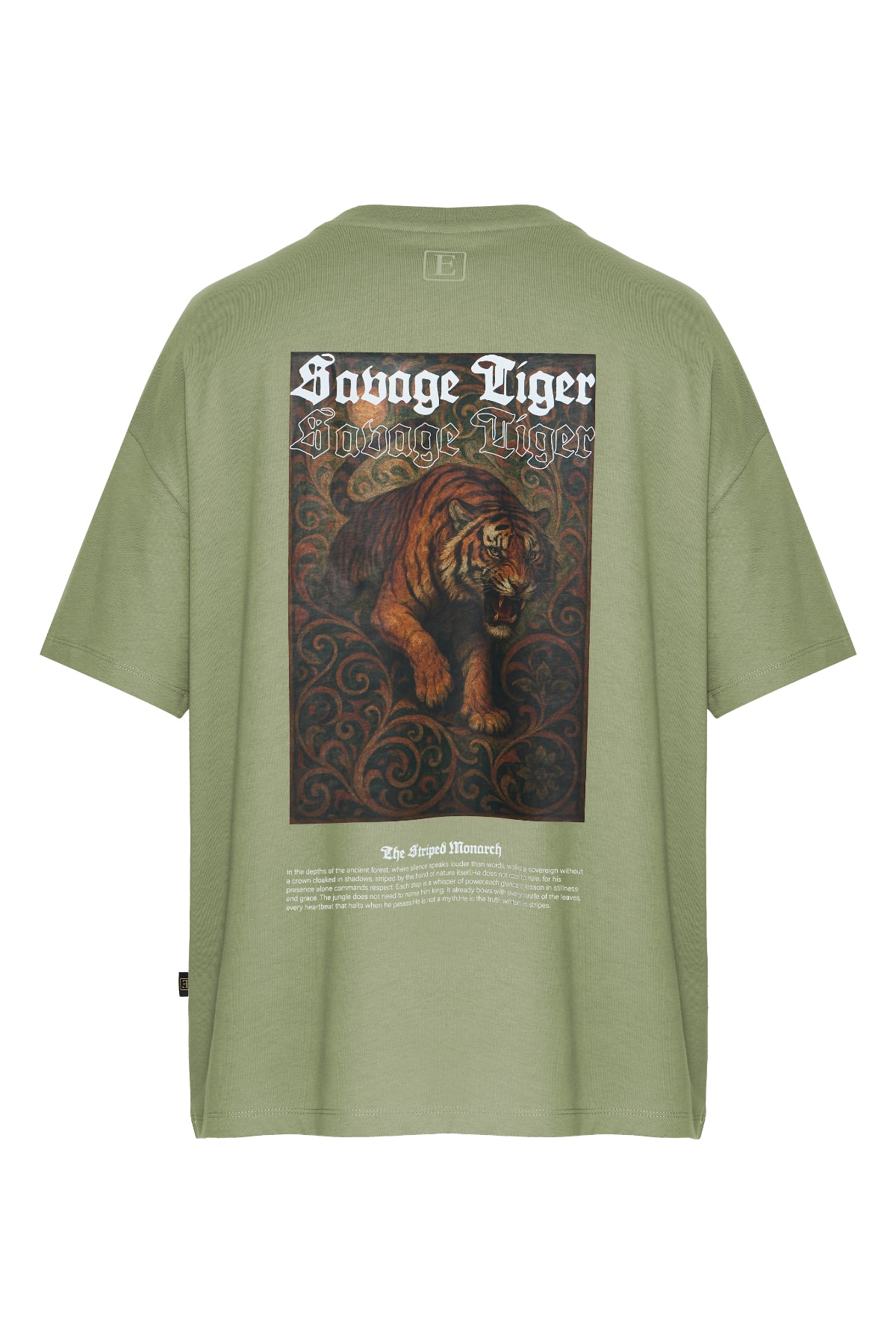 Sırt Tasarım Oversize Tişört