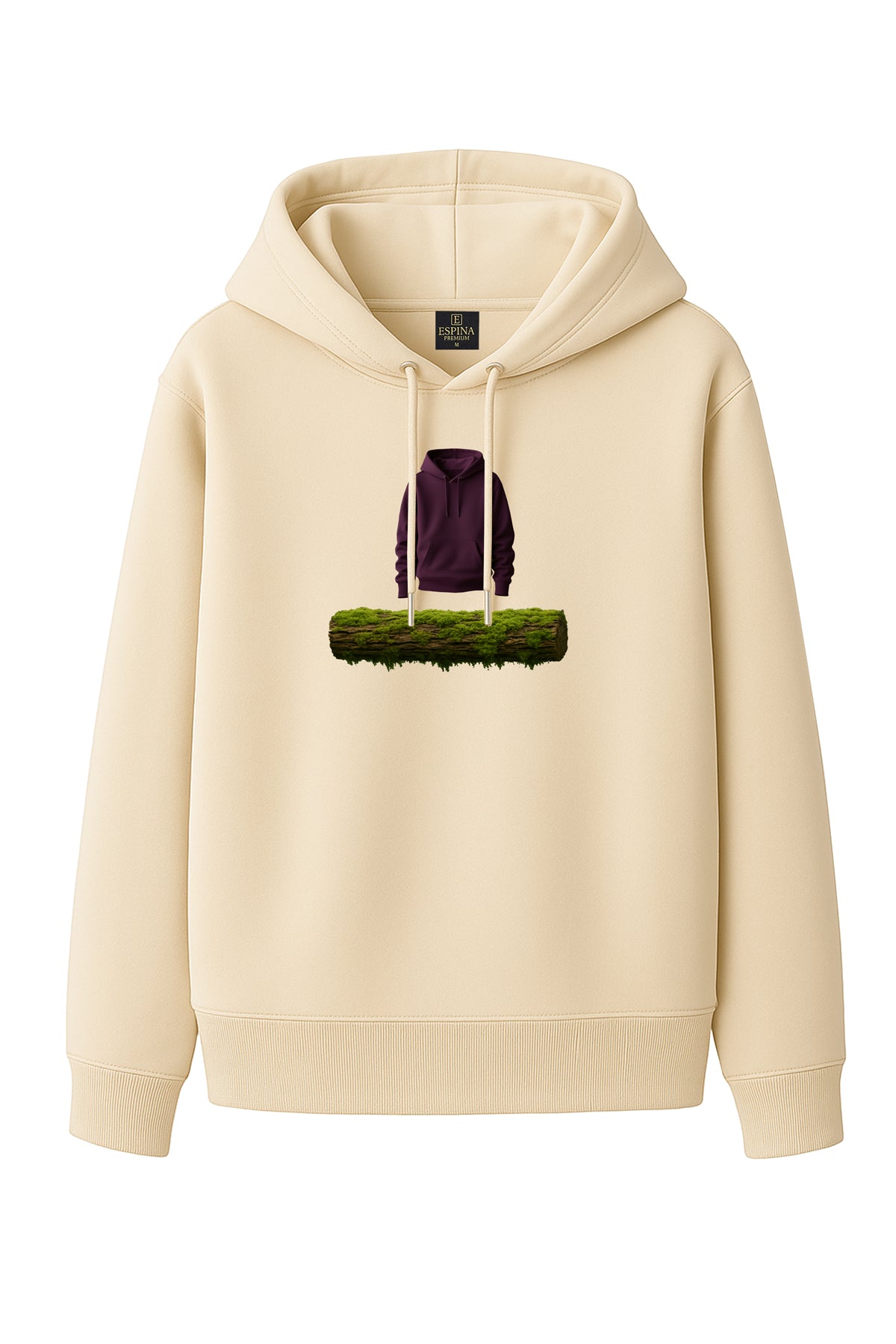 Unisex Odun Kapüşonlu Sweatshirt