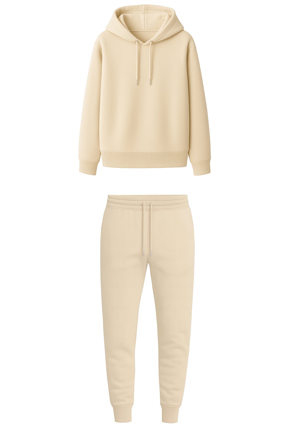 Erkek Basic Kapüşonlu Sweatshirt & Jogger Eşofman Takımı