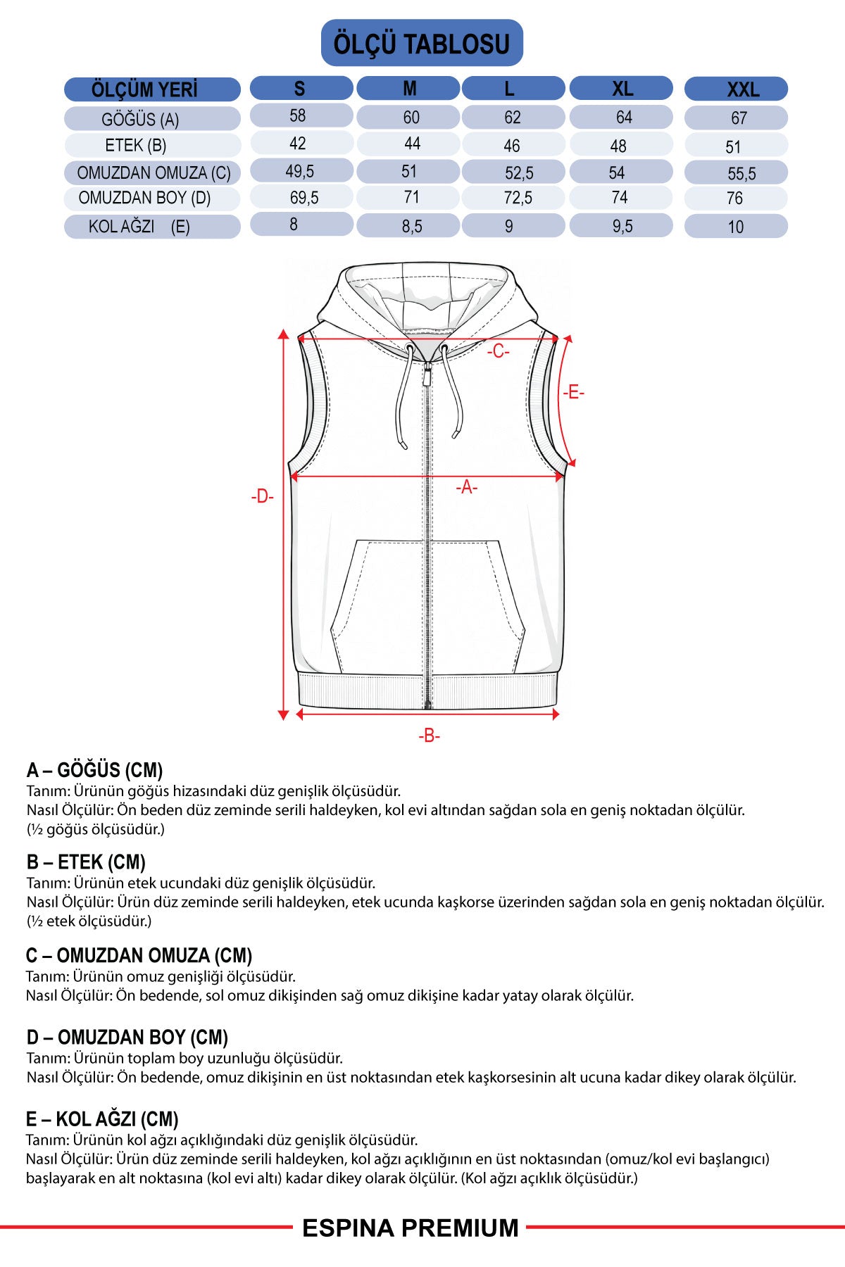 Erkek Kapüşonlu Fermuarlı Yelek