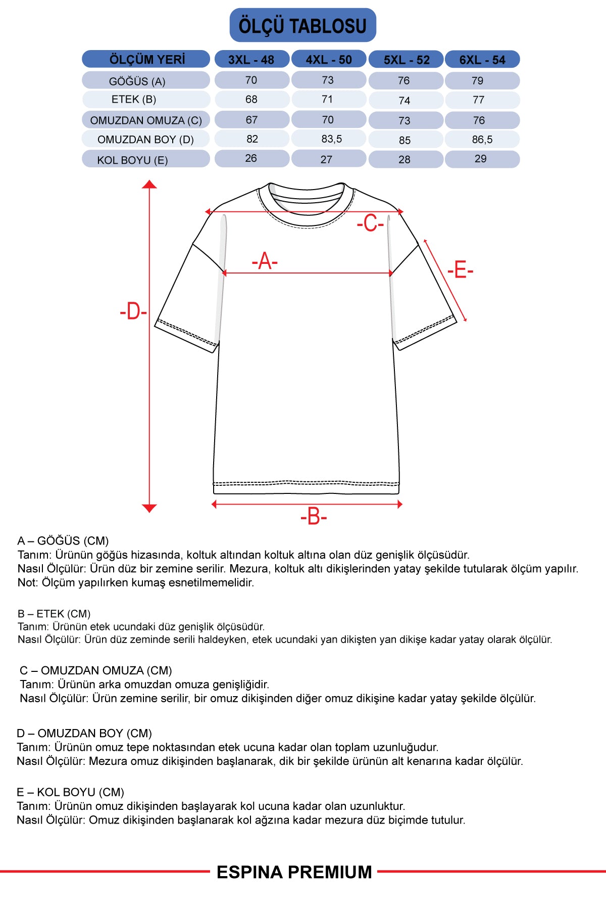Erkek Basic Oversize Büyük Beden Kısa Kollu Tişört