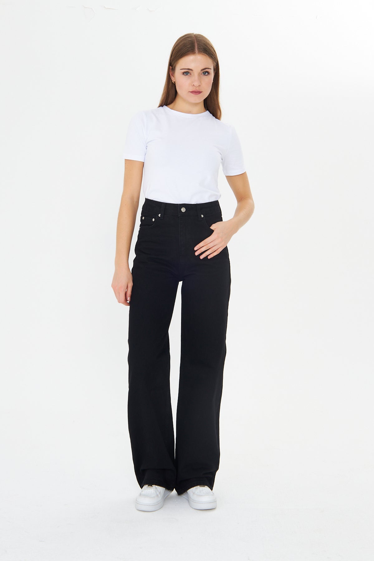 Yüksek Bel Wide Leg Jean 00039