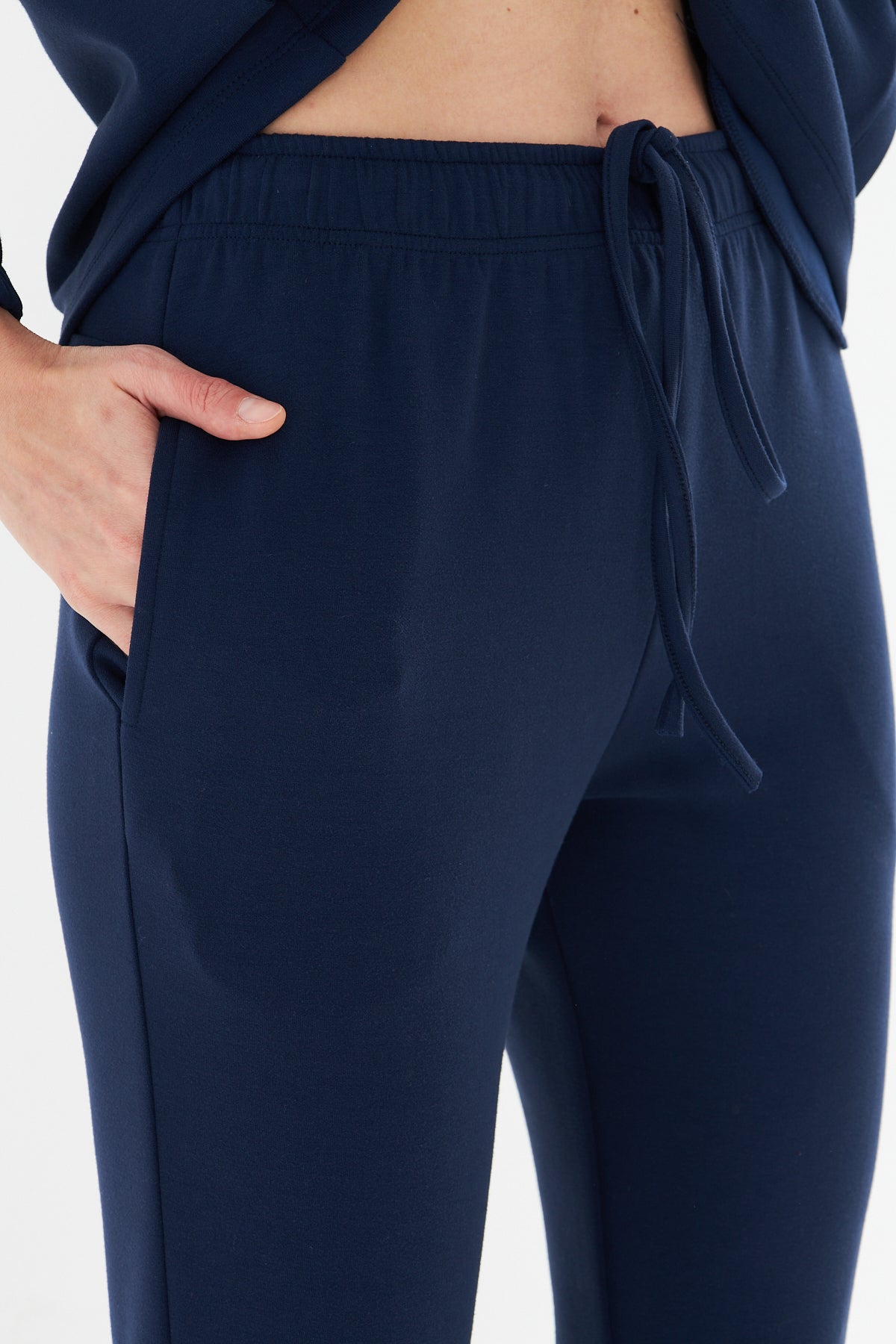 Kadın Double Face Interlok Relax Fit Hoodie & Jogger Set