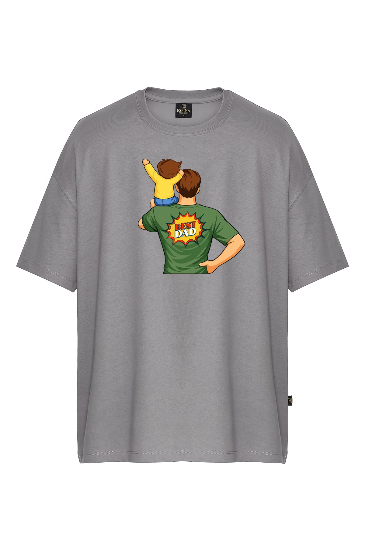 Best Dad Baskılı Kısa Kollu Tişört