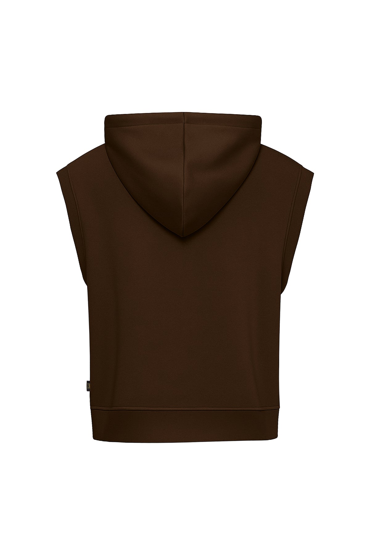 Kolsuz Kapüşonlu Fermuarlı Basic Sweat Yelek