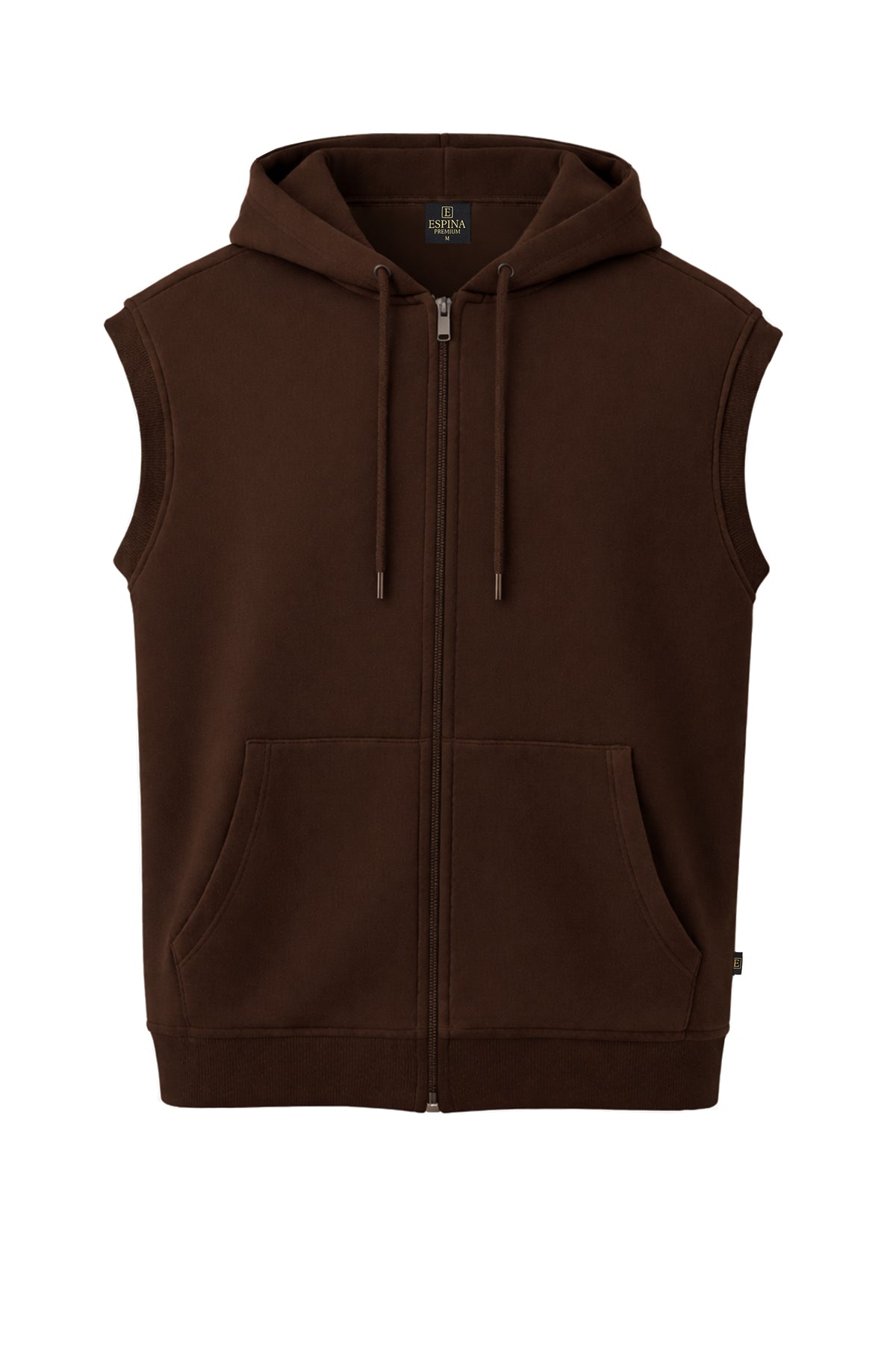 Erkek Kapüşonlu Fermuarlı Yelek