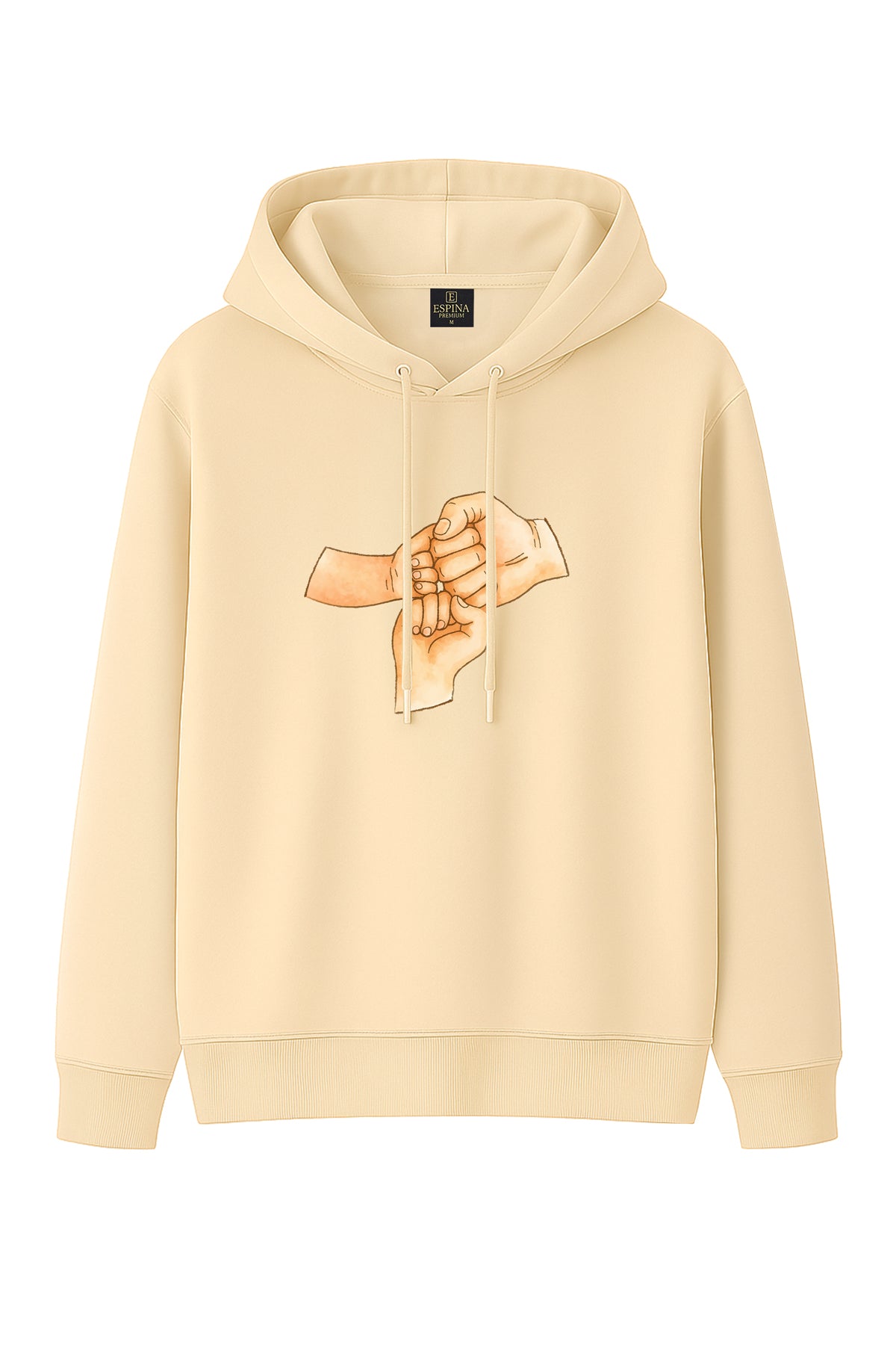 Aile Baskılı Kapüşonlu Sweatshirt