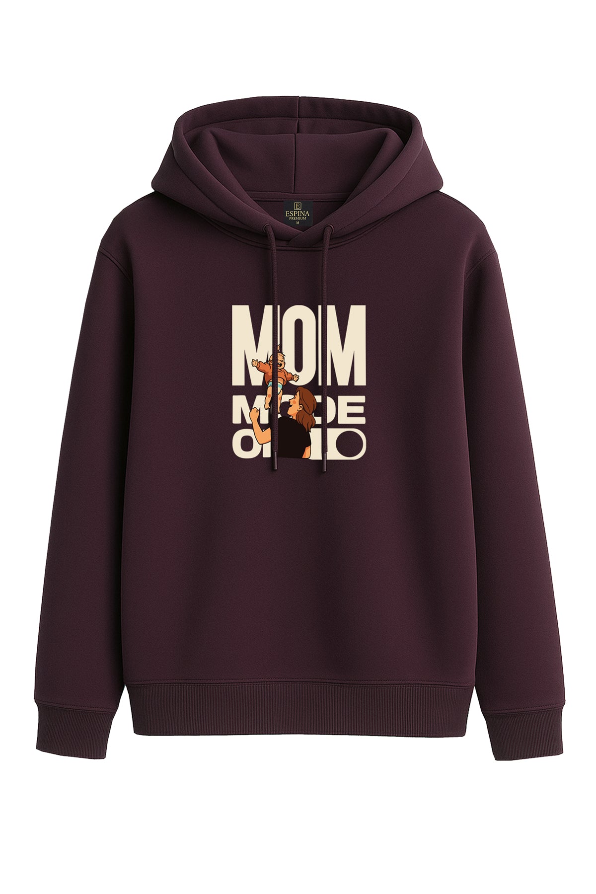 Mom Mode On Baskılı Kapüşonlu Sweatshirt & Jogger Eşofman Takımı