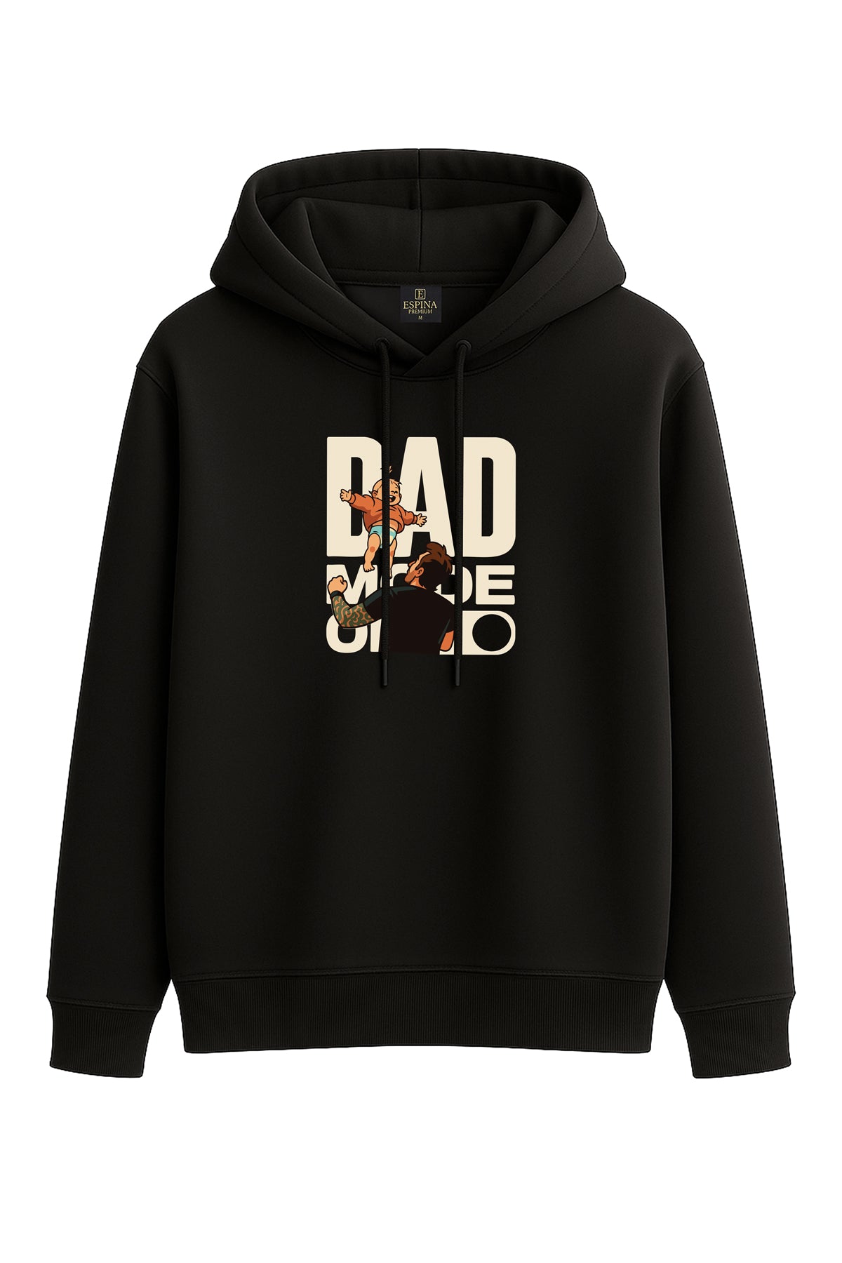 DAD MODE ON Baskılı Kapüşonlu Sweatshirt & Jogger Eşofman Takımı