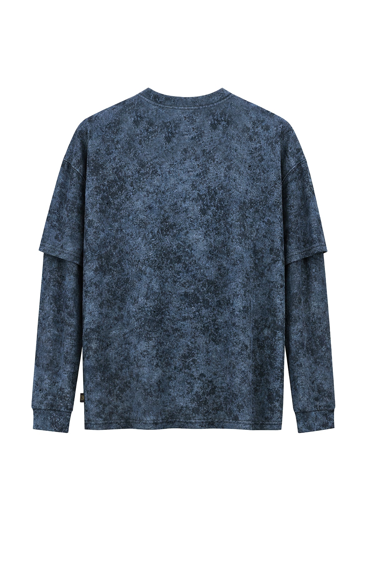 Çift Kollu Vintage Baskılı Oversize Tişört