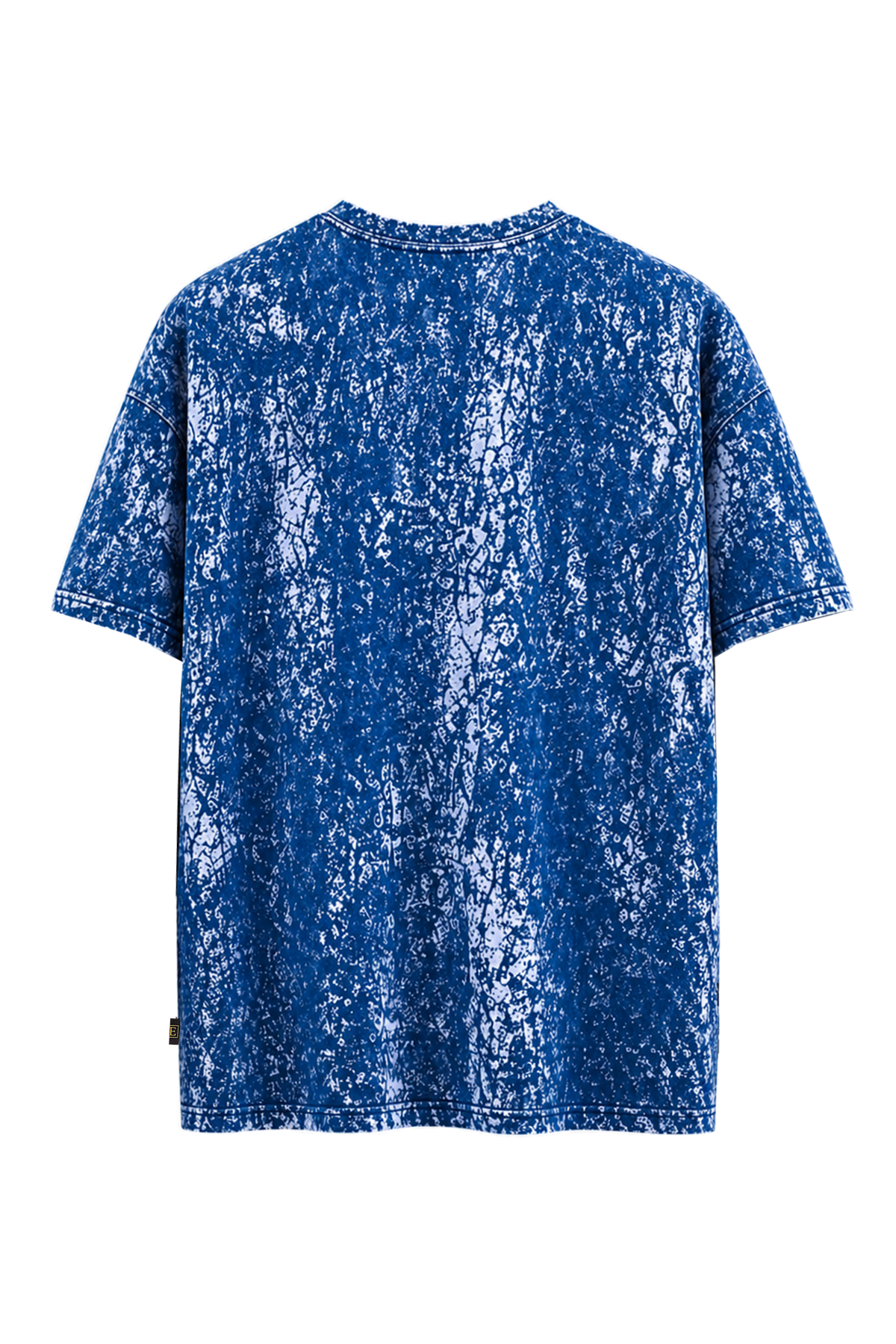 Batik Desenli Oversize Kısa Kollu Tişört