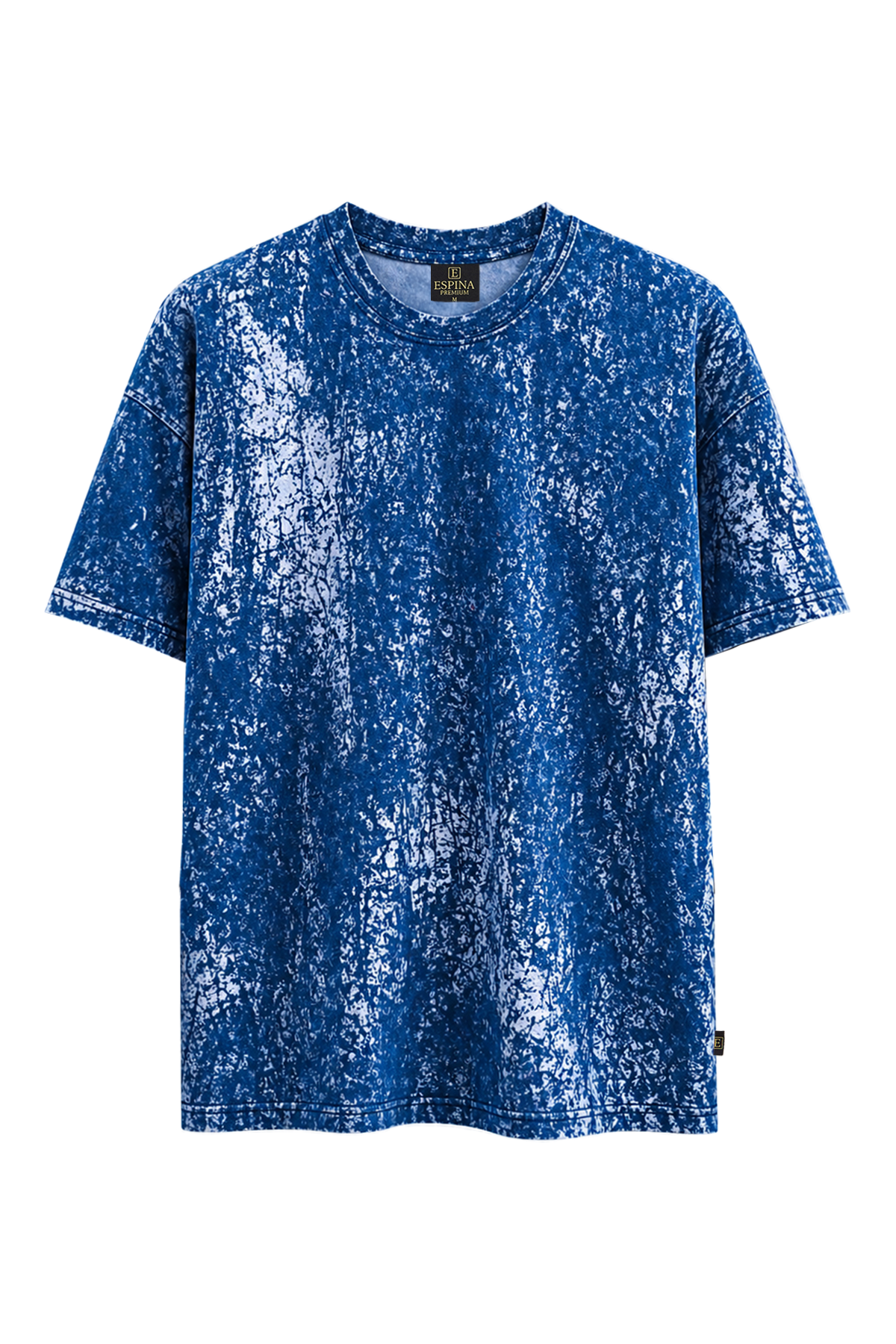 Batik Desenli Oversize Kısa Kollu Tişört