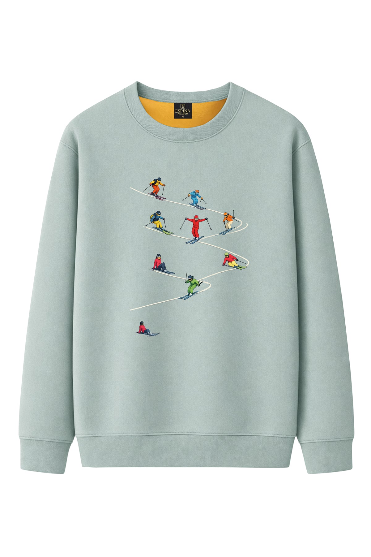 Unisex Kayak Baskılı Sweatshirt