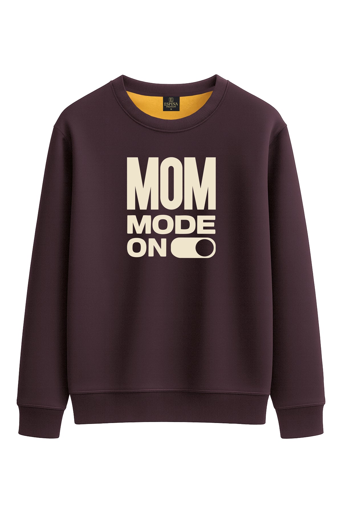 Regular Mom Mode On Baskılı Sweatshirt