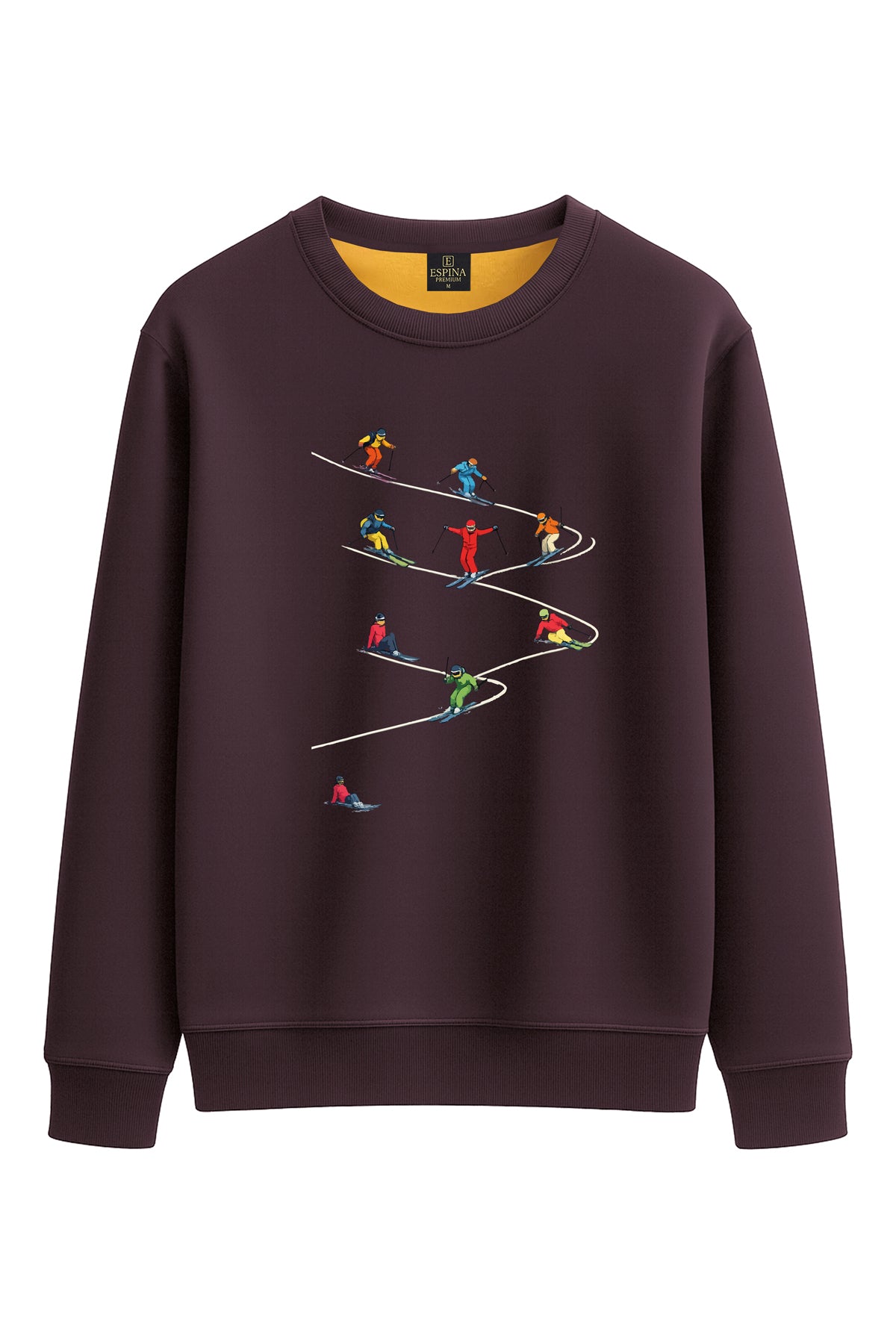 Unisex Kayak Baskılı Sweatshirt