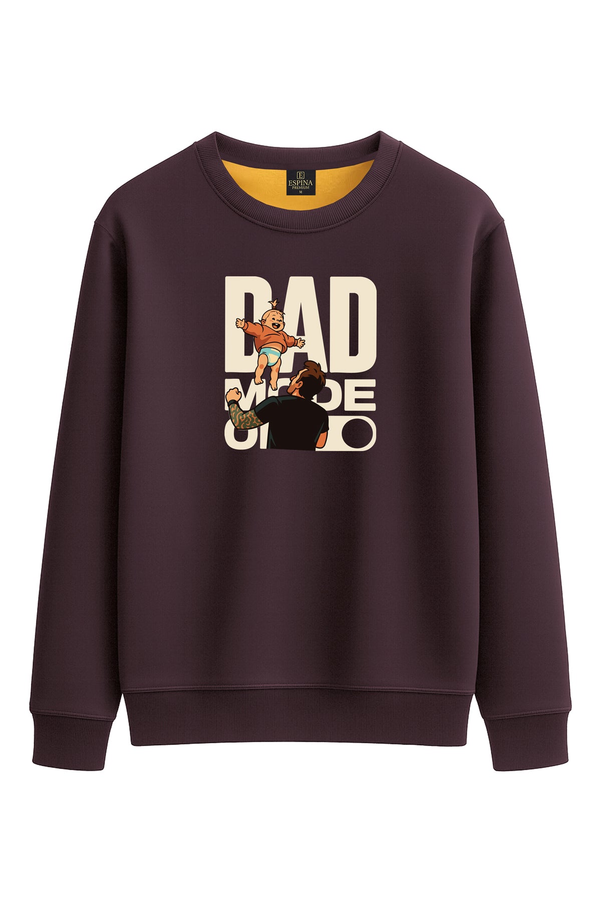 Regular Dad Mode On Baskılı Sweatshirt