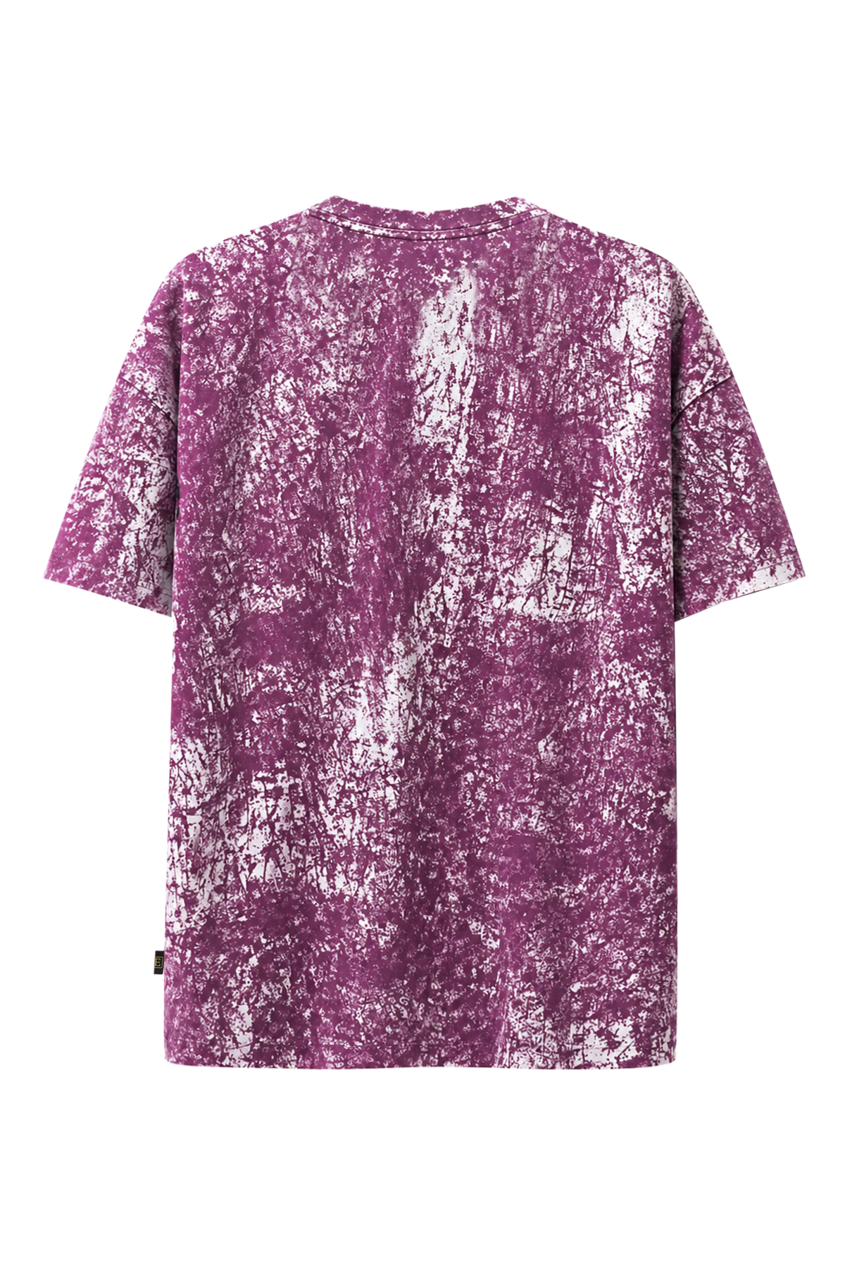 Batik Desenli Oversize Kısa Kollu Tişört