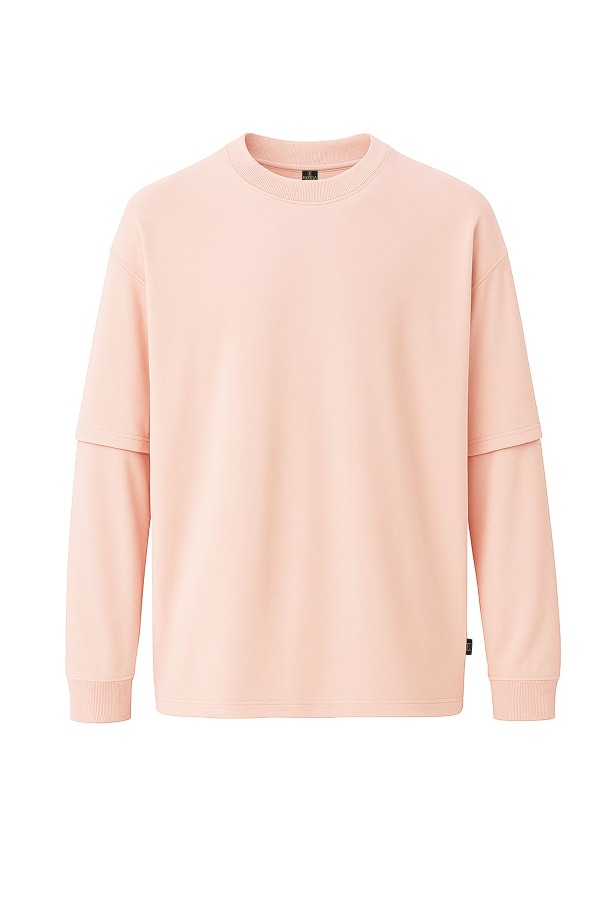 Çift Kollu Basic Oversize Tişört