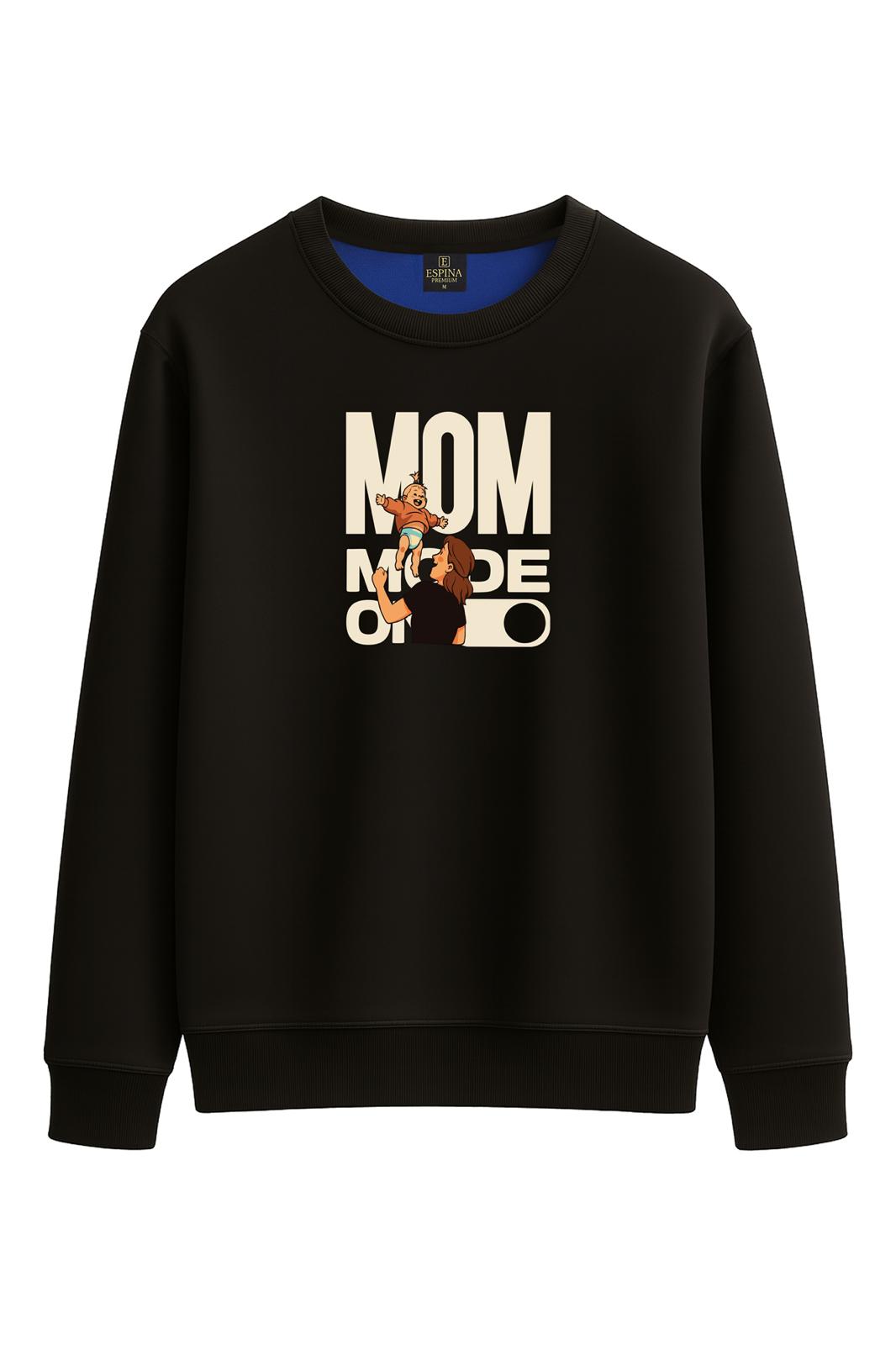 Regular Mom Mode On Baskılı Sweatshirt 1