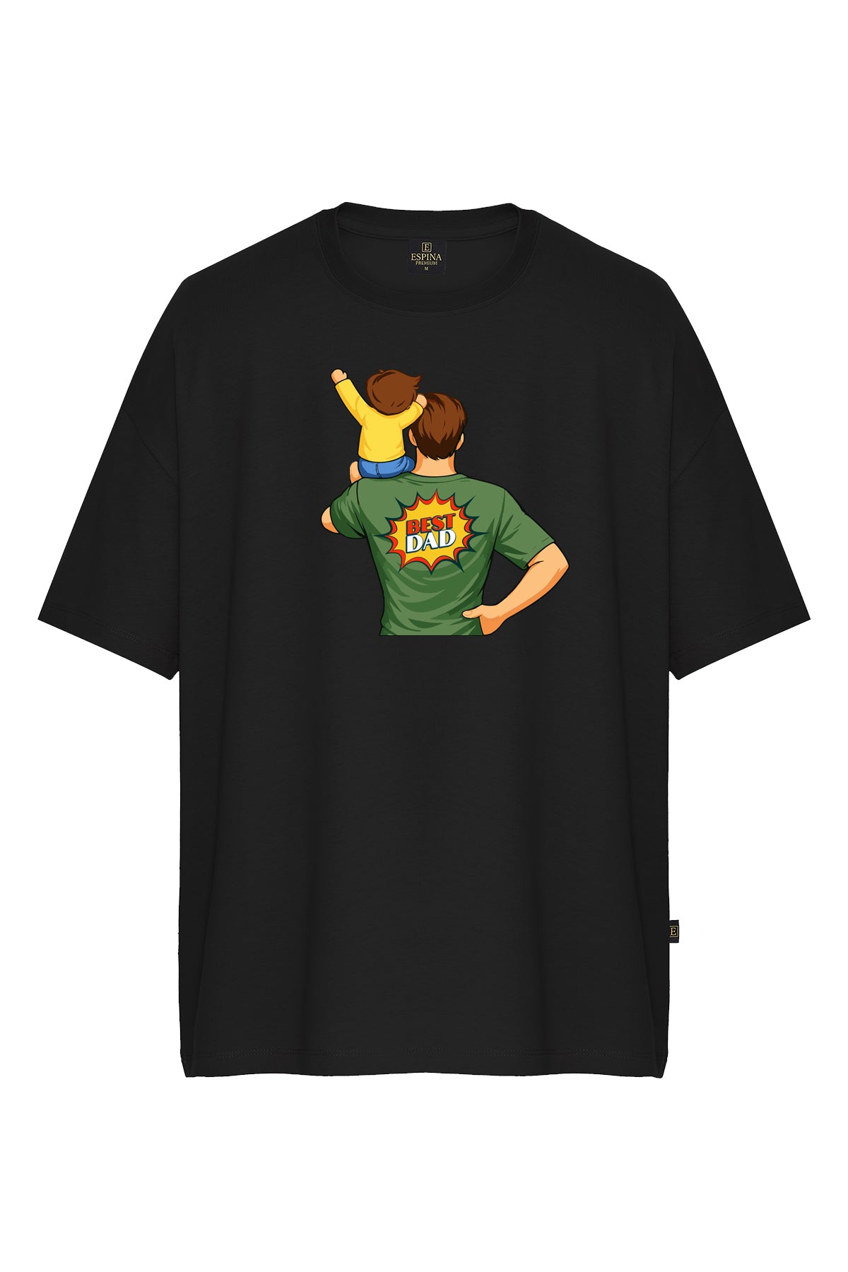 Best Dad Baskılı Kısa Kollu Tişört
