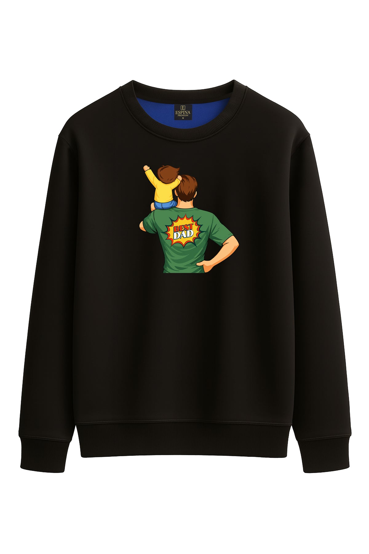 Best Dad Baskılı Sweatshirt