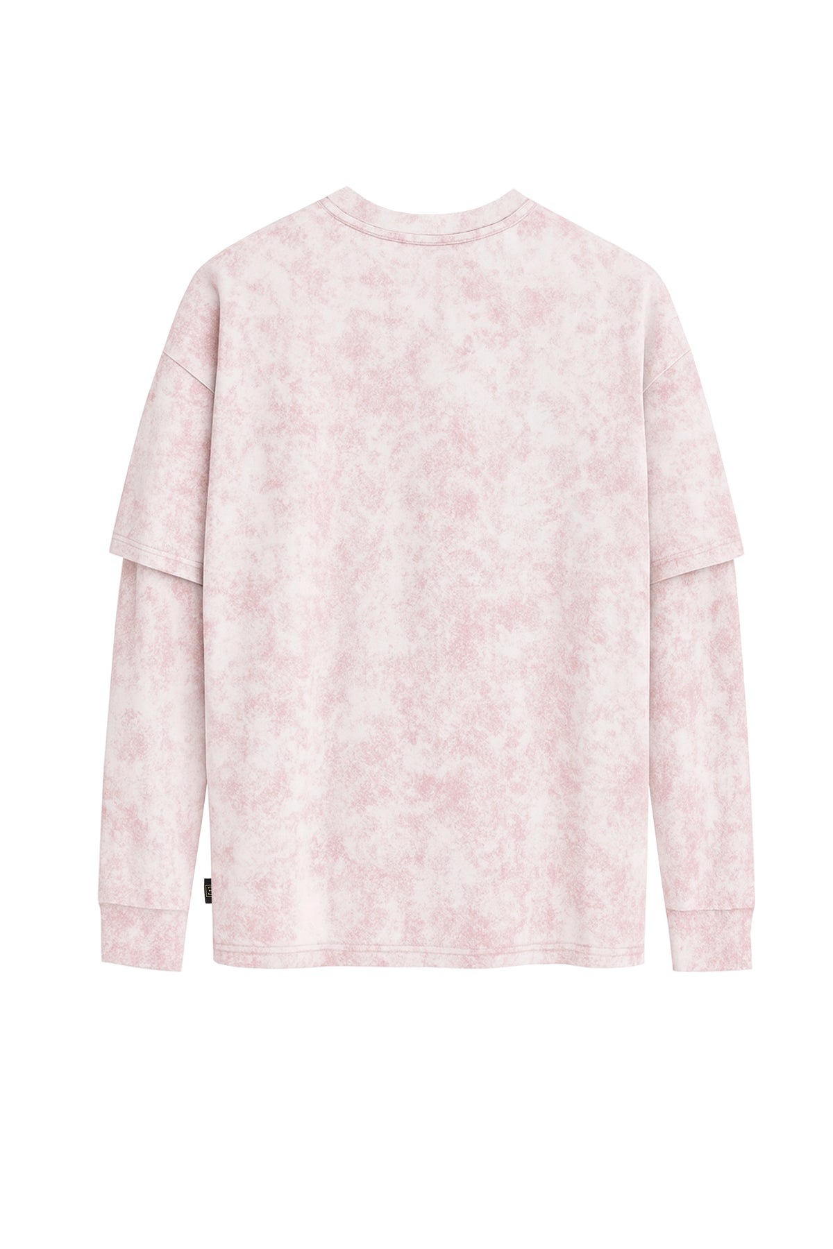 Çift Kollu Vintage Baskılı Oversize Tişört