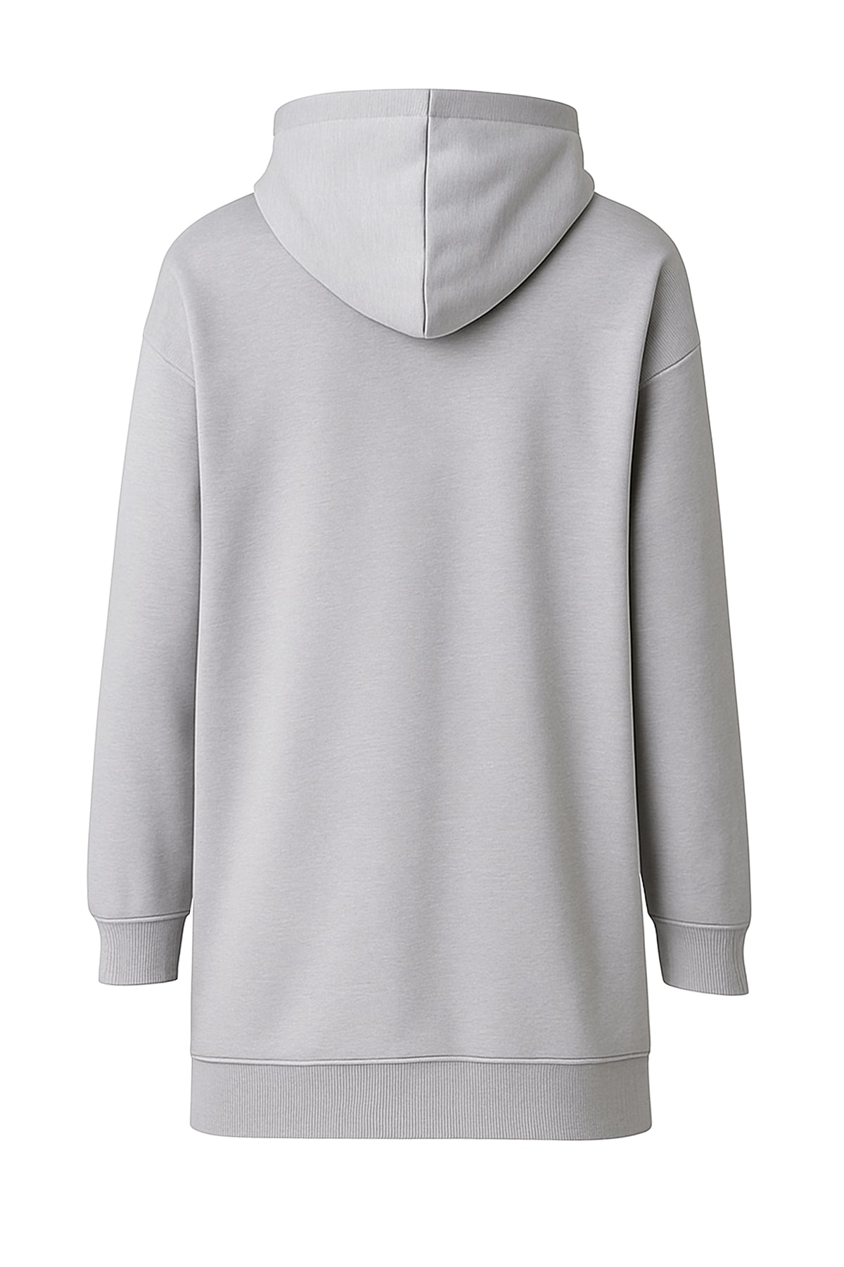 Büyük Beden Basic Club Baskılı Sweatshirt Tunik