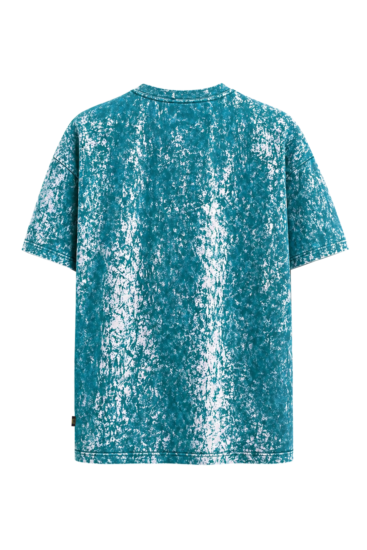 Batik Desenli Oversize Kısa Kollu Tişört