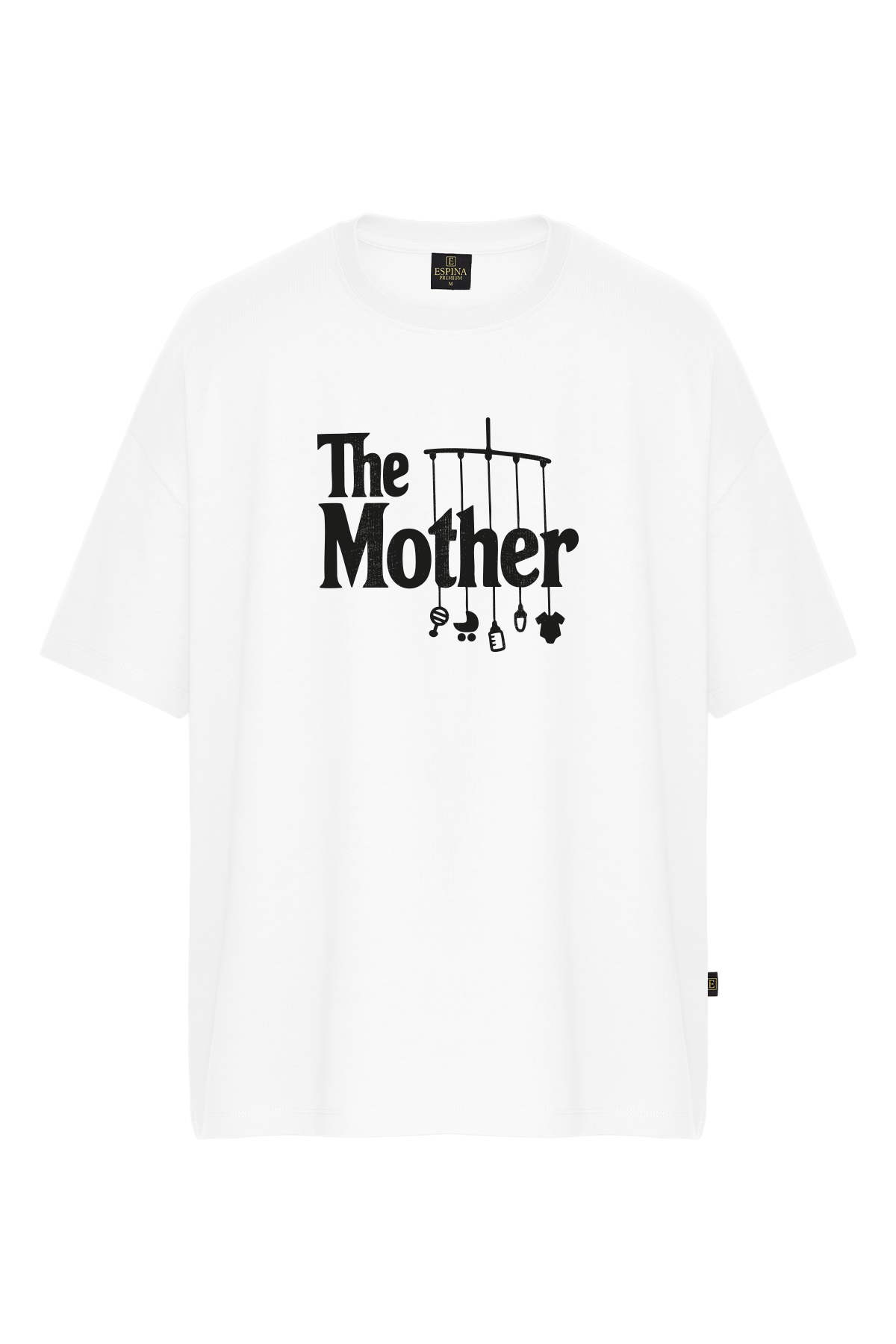 Oversize The Mother Baskılı Tişört