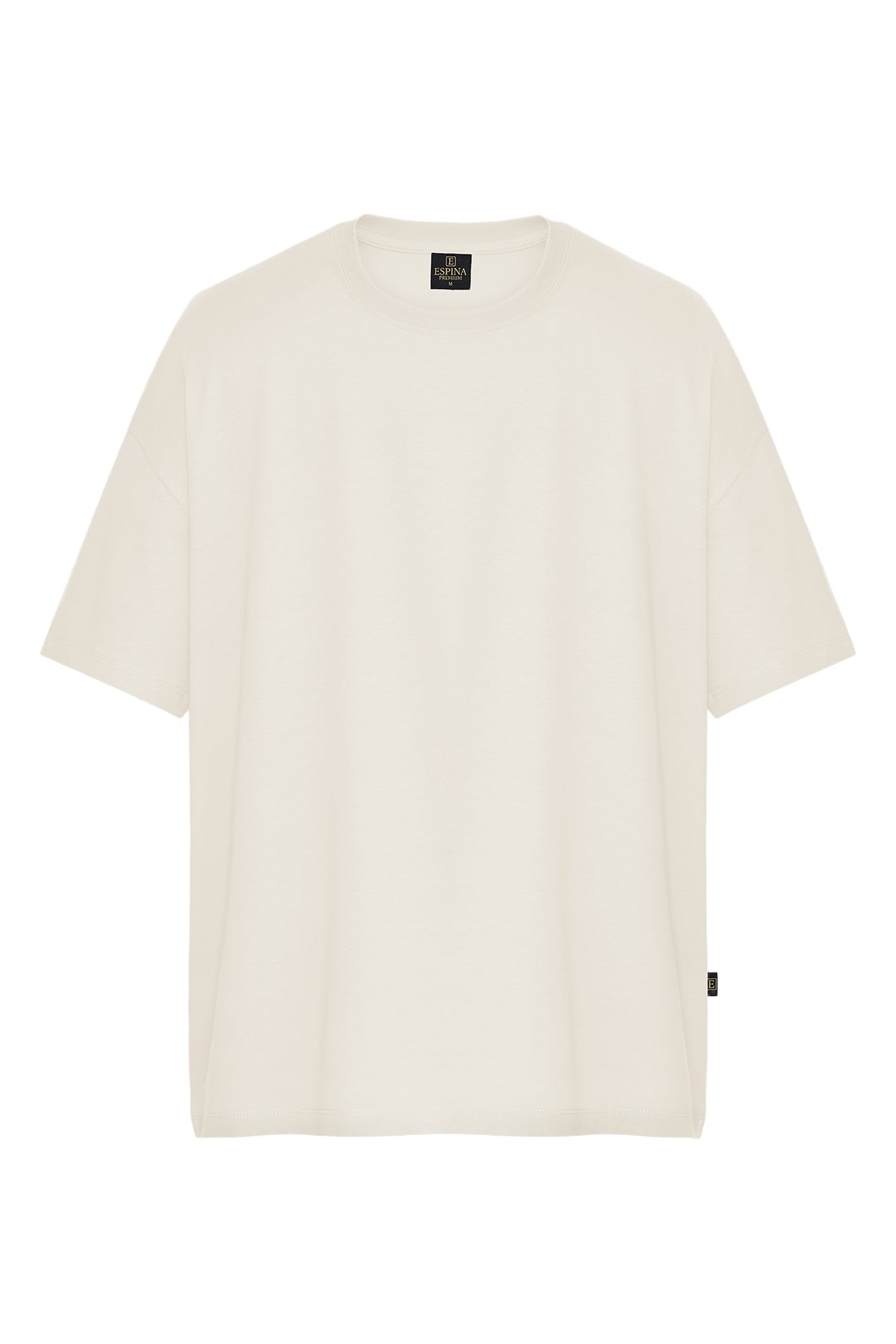 Basic Tişört Oversize - Ekru