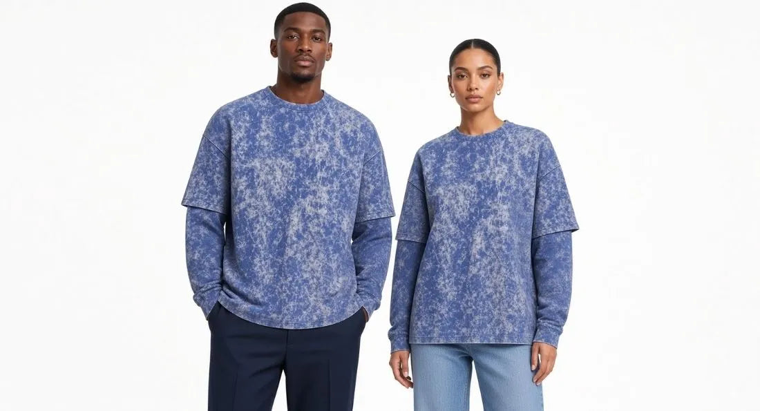 Pamuklu Çift Kollu Sweatshirt ile Şıklık - Espina Premium