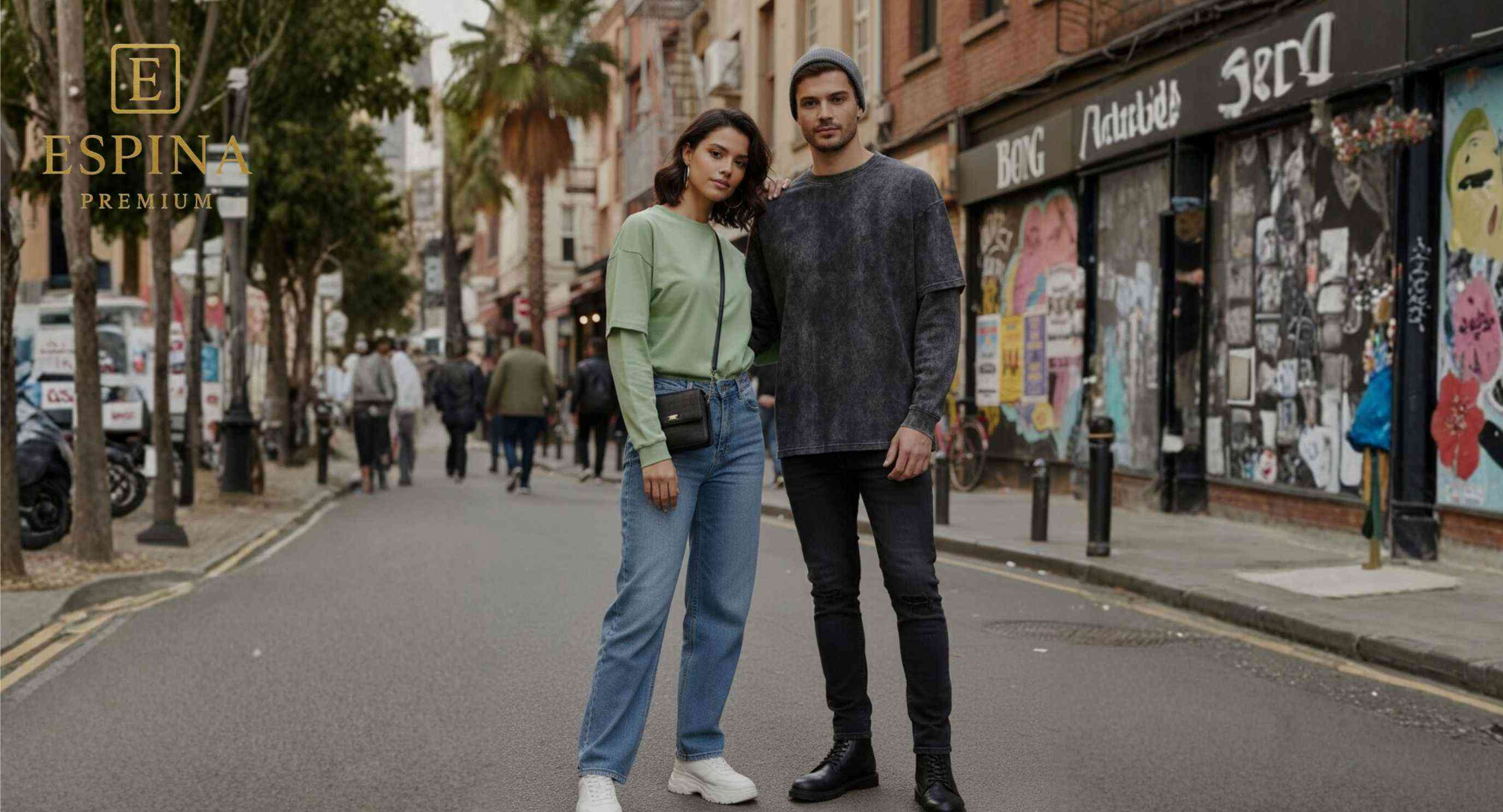 Unisex Uzun Kollu Tişört - Espina Premium