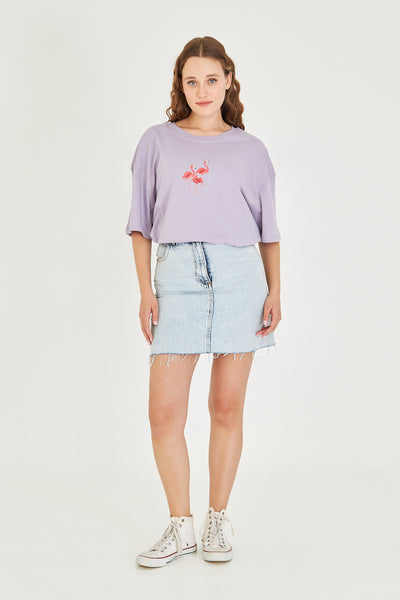 Minimal Tasarım Oversize Tişört