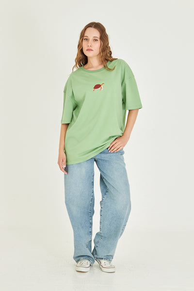 Minimal Tasarım Oversize Tişört