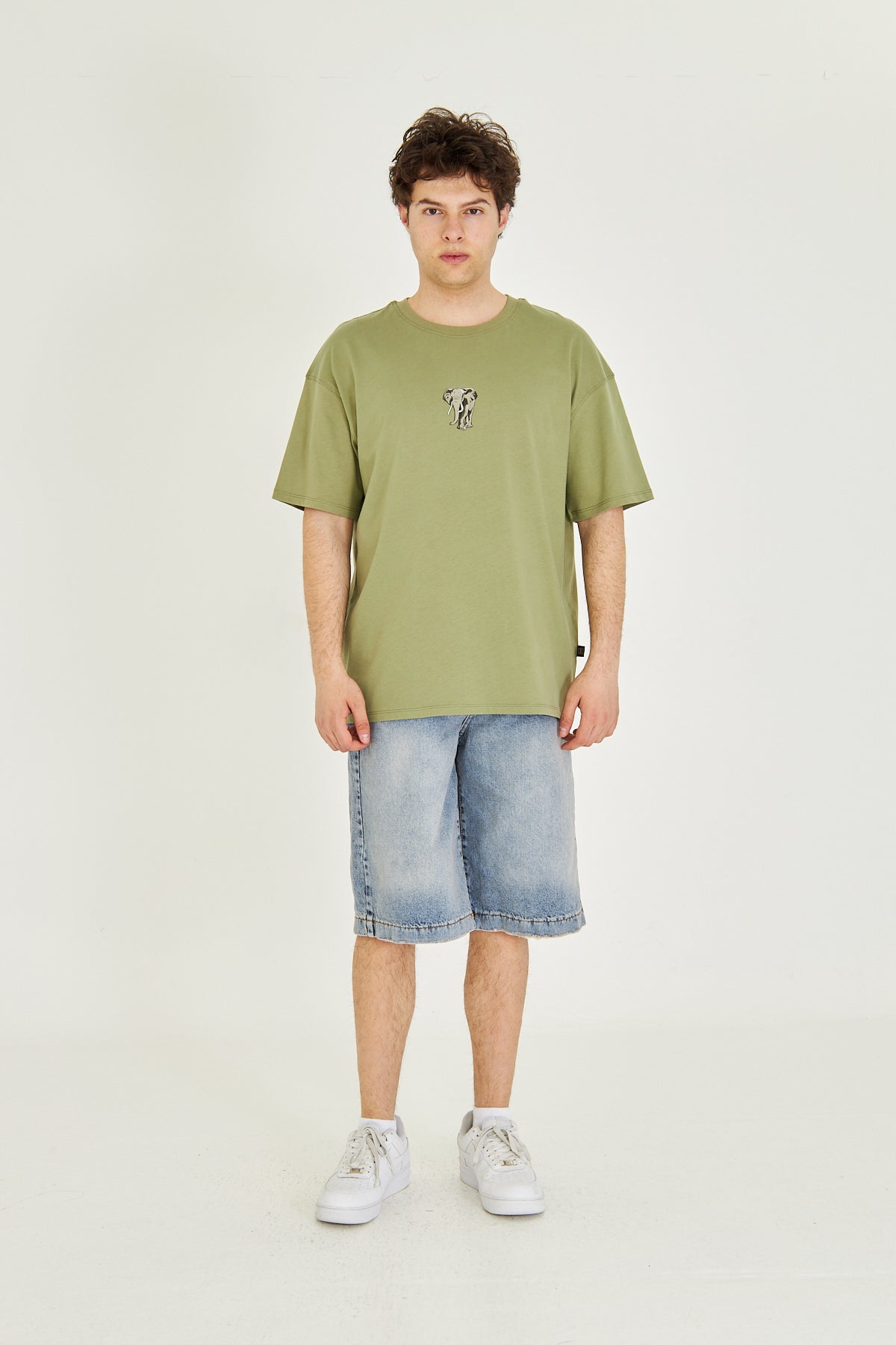 Minimal Tasarım Oversize T-Shirt