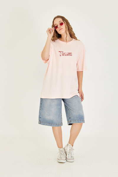 Sırt-Ön Tasarım Oversize Tişört