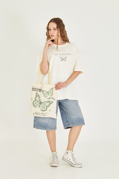 Back-Front Design Oversize T-Shirt 