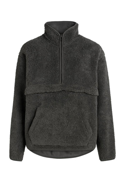 Kadın Peluş Fermuarlı Sweatshirt