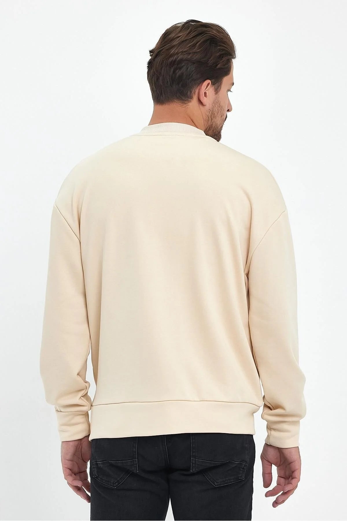 Erkek Rahat Kalıp Uzun Kollu Kolej Ceket